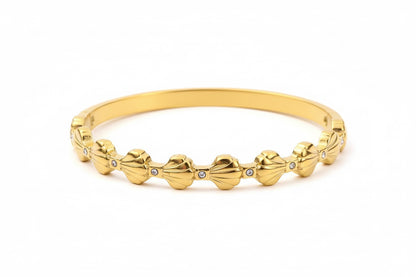 Gold Shell Detail Bangle