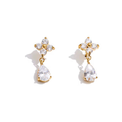 Celeste Crystal Drop Earrings