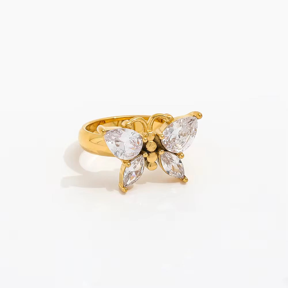Luxury Butterfly Zircon Statement