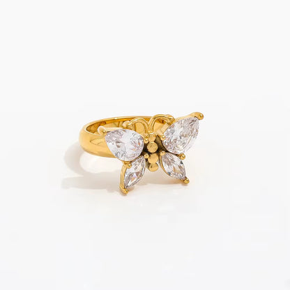 Luxury Butterfly Zircon Statement