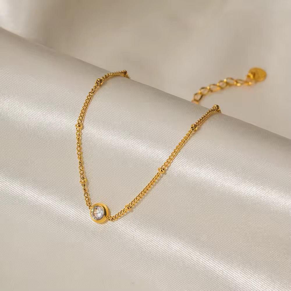 Dainty Crystal Anklet