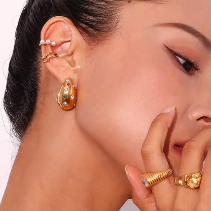 Bold Dome Statement Earrings