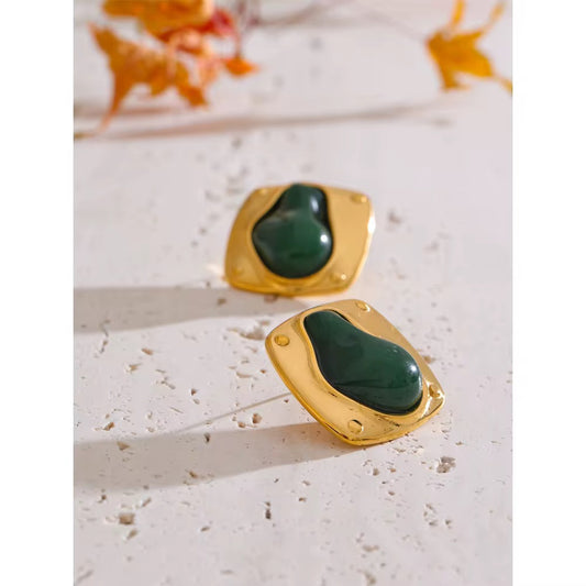 Emerald Muse Statement Earrings