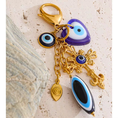 Evil Eye Protection Charm Keychain