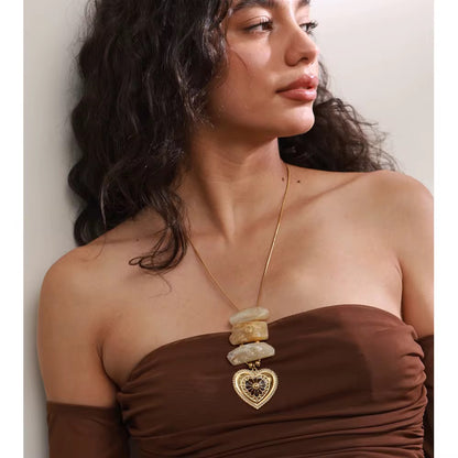 Heart Statement Pendant Necklace