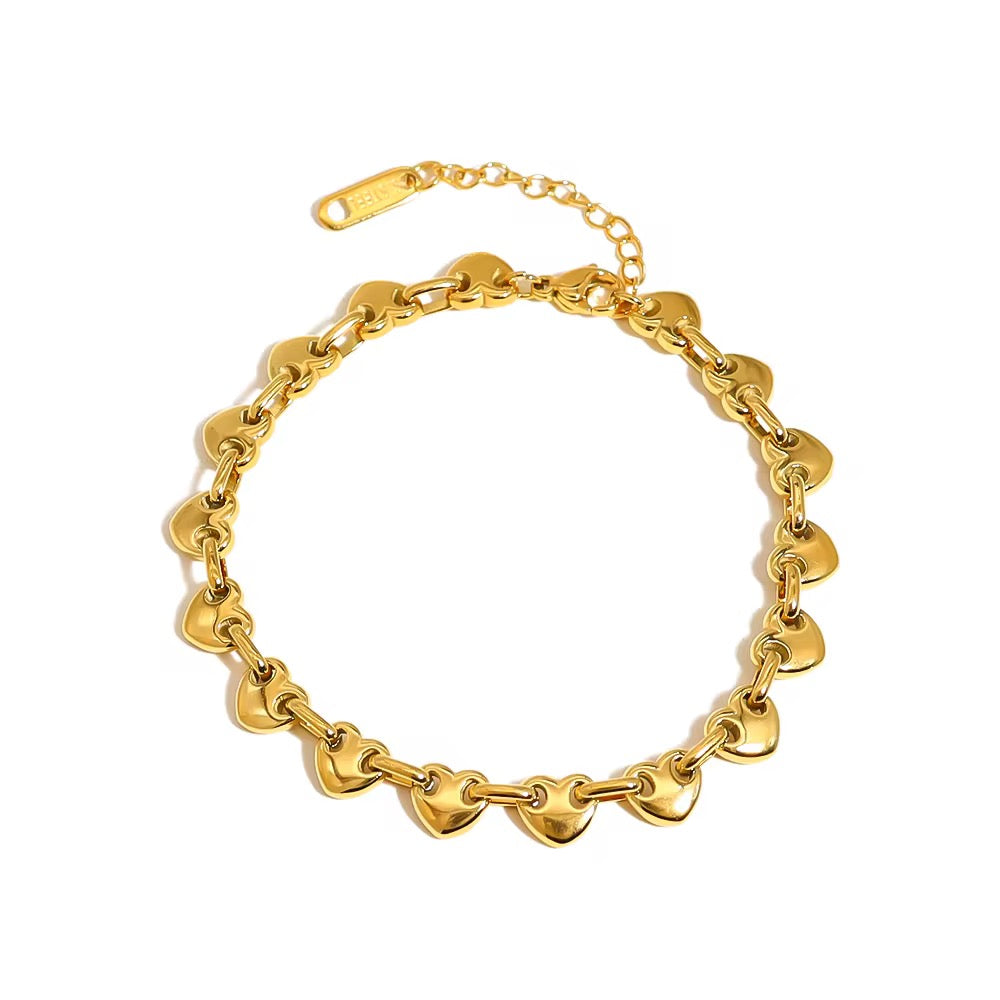 Mini Heart Link Bracelet