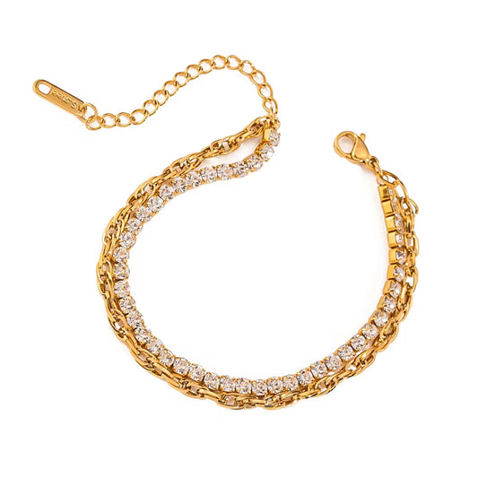 Luxury Double Layer Tennis Bracelet