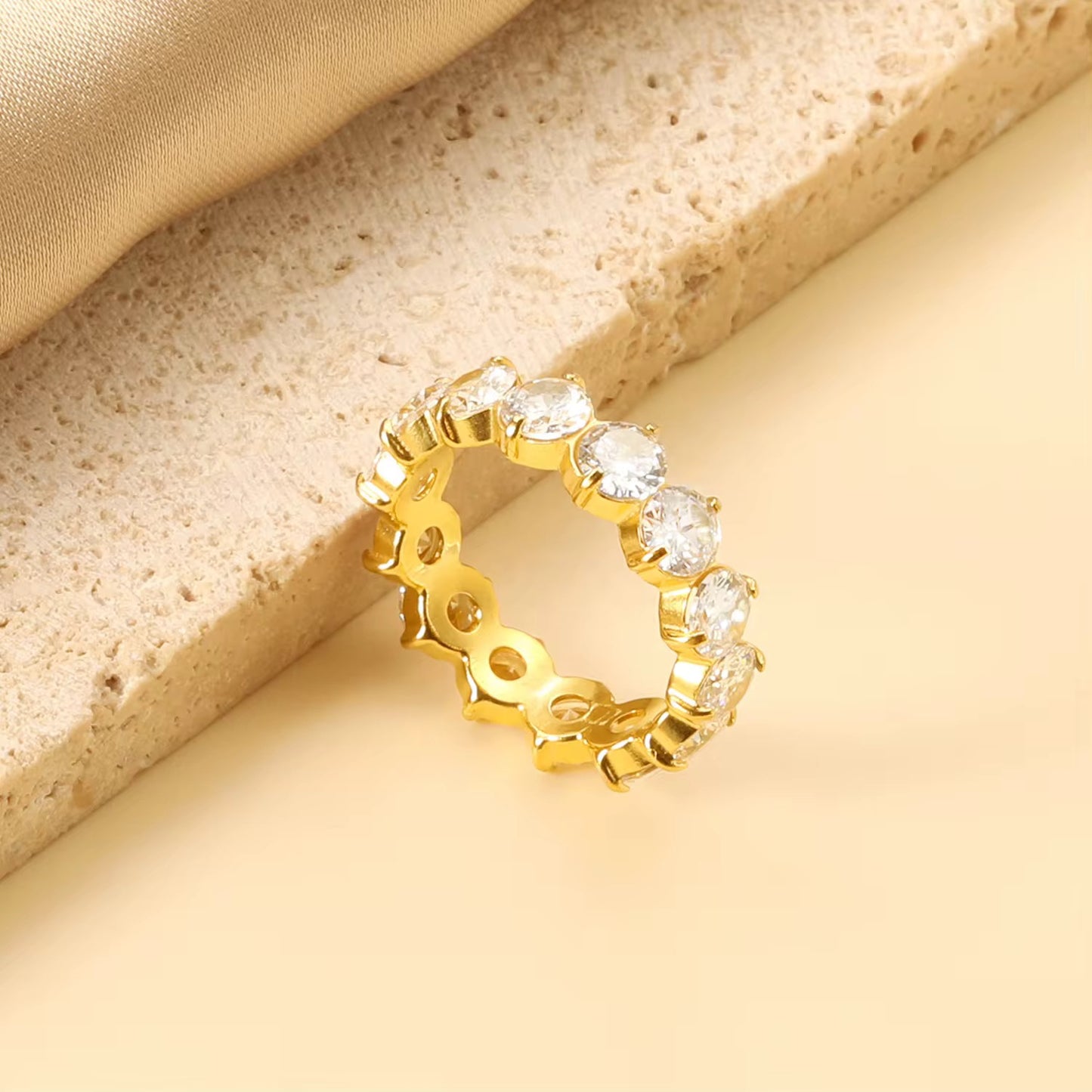 Crystal Eternity Ring