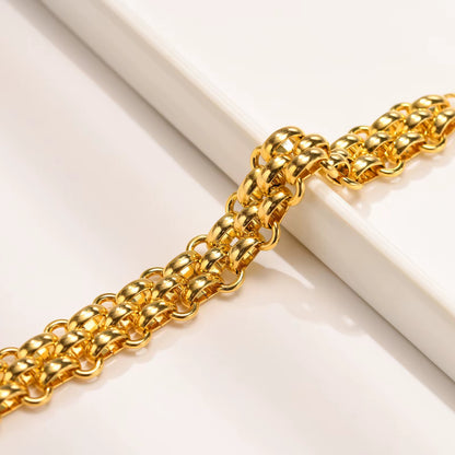 Double Layer Chunky Chain Bracelet