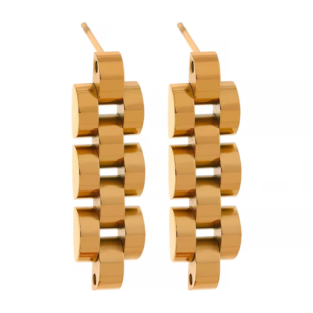 Chunky Chain Link Drop Earrings