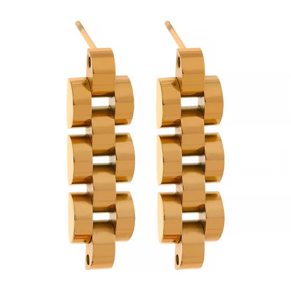 Chunky Chain Link Drop Earrings