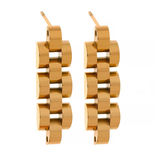 Chunky Chain Link Drop Earrings