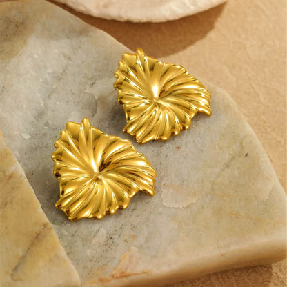 Golden Bloom Statement Earrings