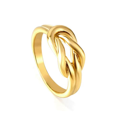 Double Knot Gold Ring