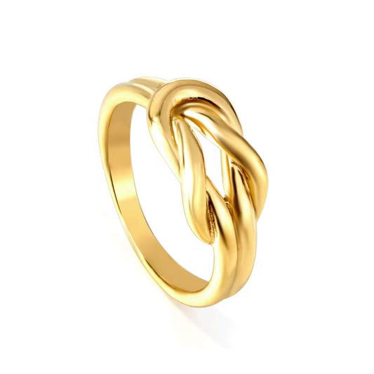 Double Knot Gold Ring