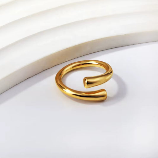 Minimal Open Gold Ring