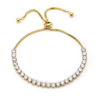 Crystal Tennis Adjustable Bracelet