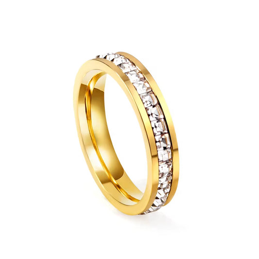 Crystal Eternity Band Ring