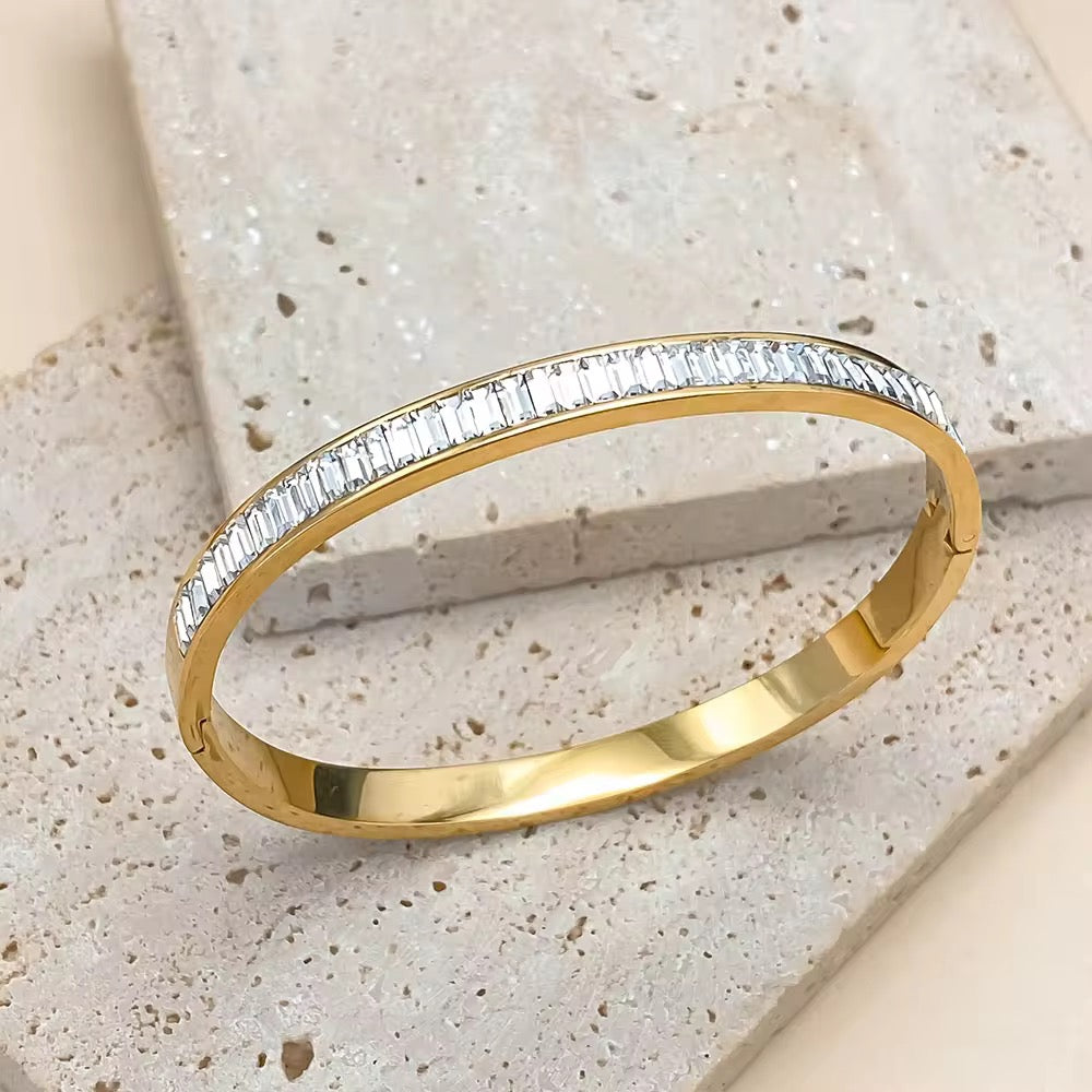 Baguette Crystal Bangle