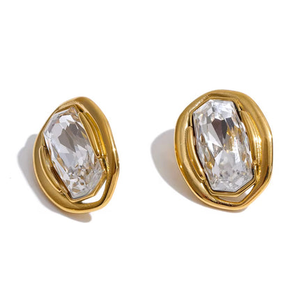 Aurora Crystal Stud Earrings