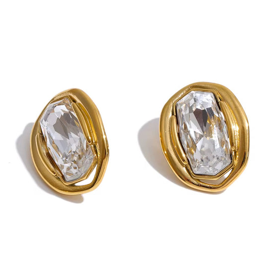 Aurora Crystal Stud Earrings