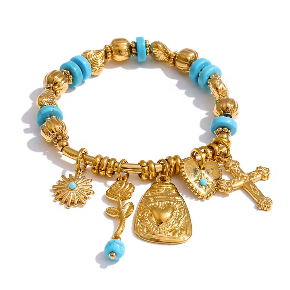 Turquoise Charm Bracelet