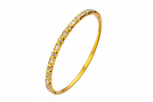 Golden Crystal Bangle