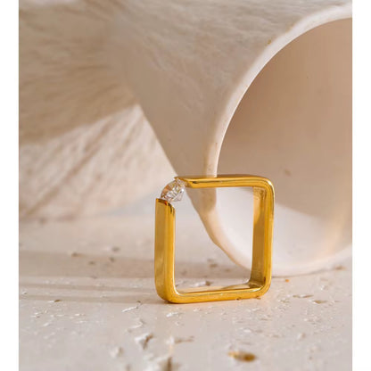 Aura Square Crystal Ring