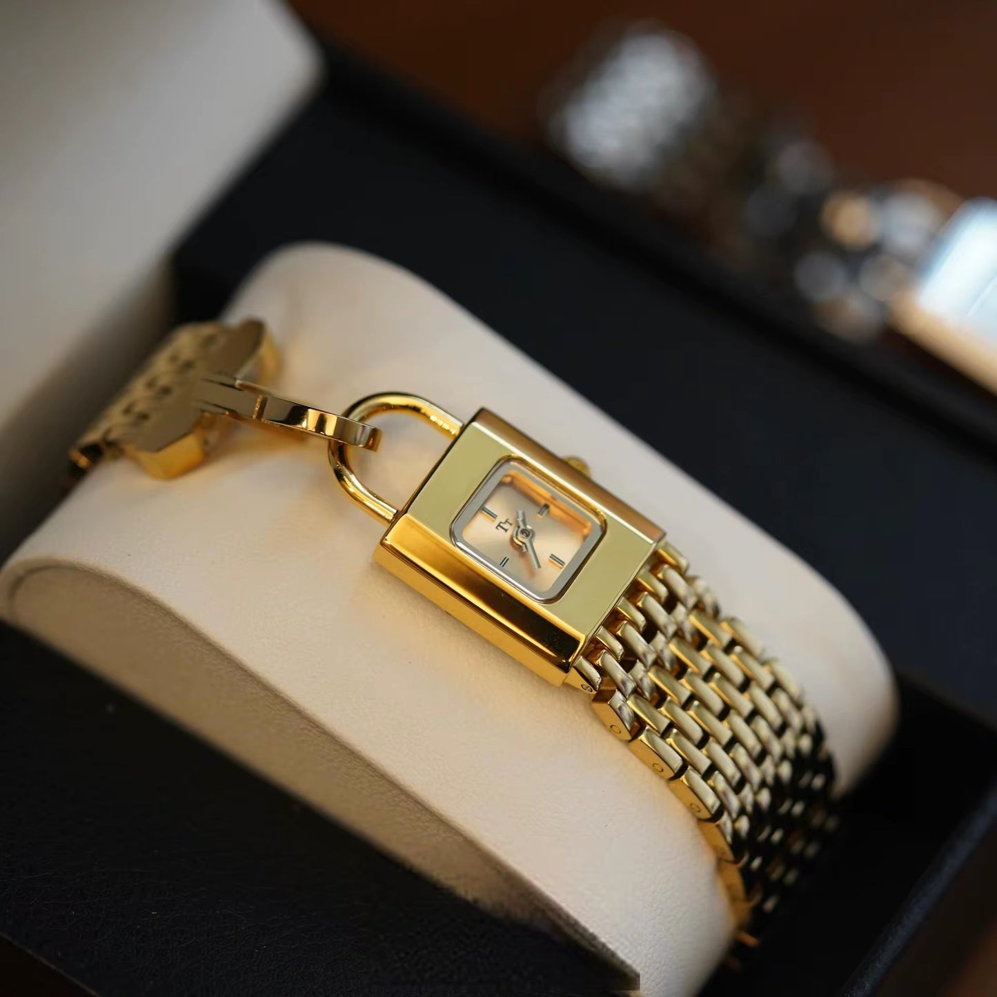 Golden Lock Charm Watch