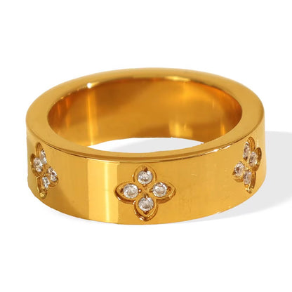 Golden Bloom Band Ring