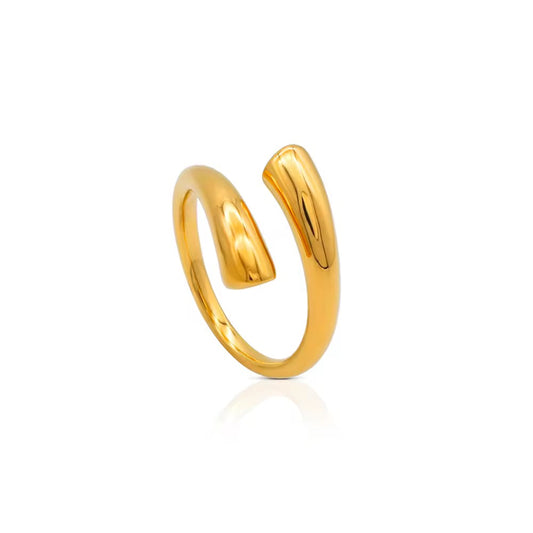 Minimal Open Gold Ring