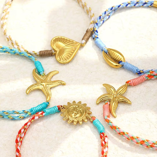 Coastal Charm Rope Bracelets