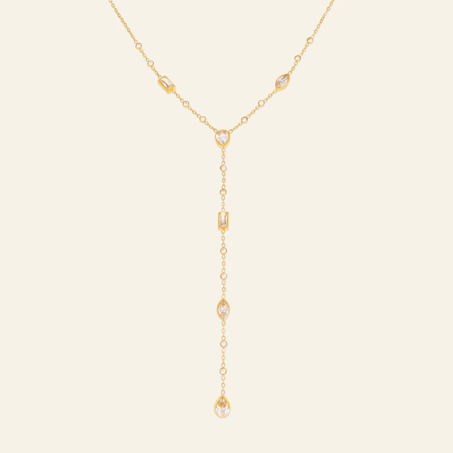Luxe Drop Lariat Necklace