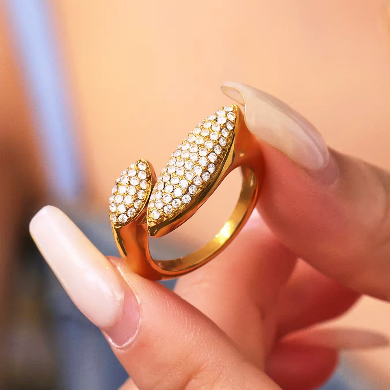 Crystal Wrap Statement Ring
