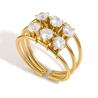 Celeste Crown Adjustable Ring