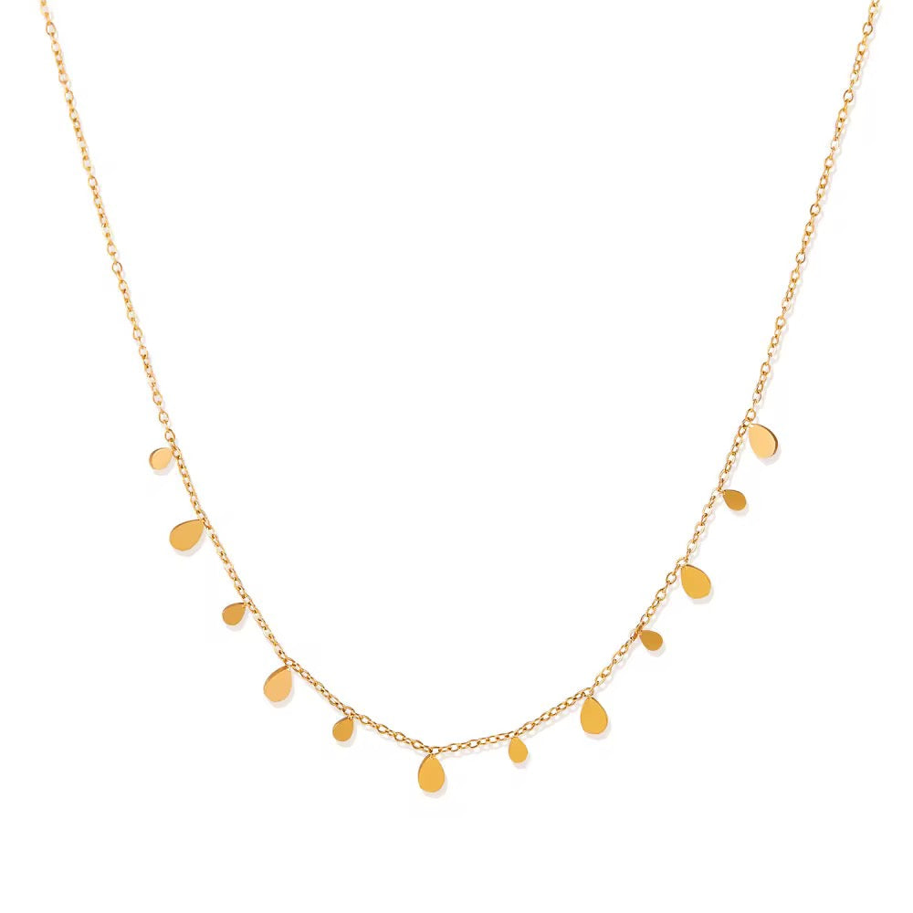 Dainty Gold Drop Necklace