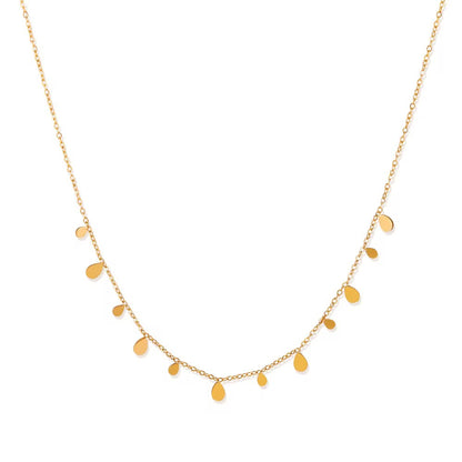 Dainty Gold Drop Necklace