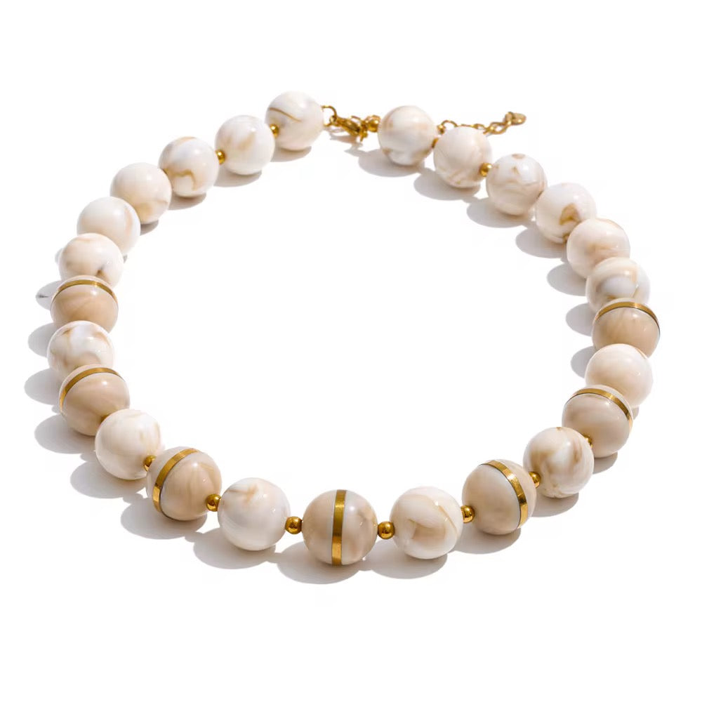 Ivory Bloom Beaded Jewelry Set