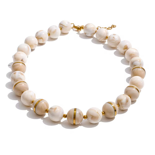 Ivory Bloom Beaded Jewelry Set