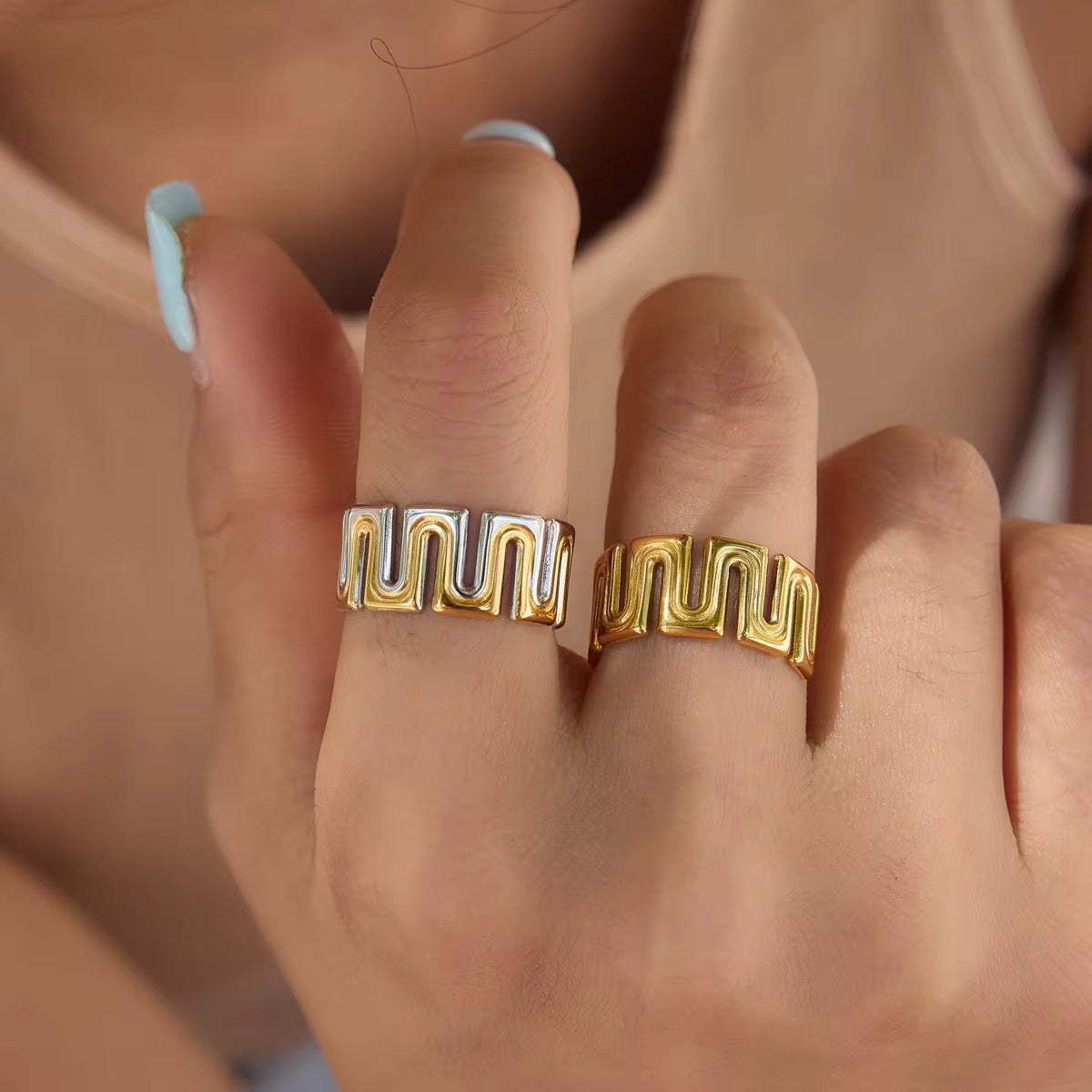 Maze Luxe Statement Ring