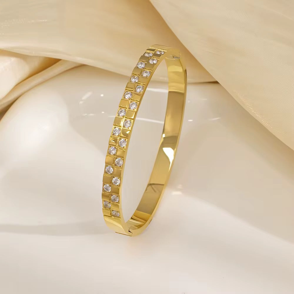 Crystal Line Bangles