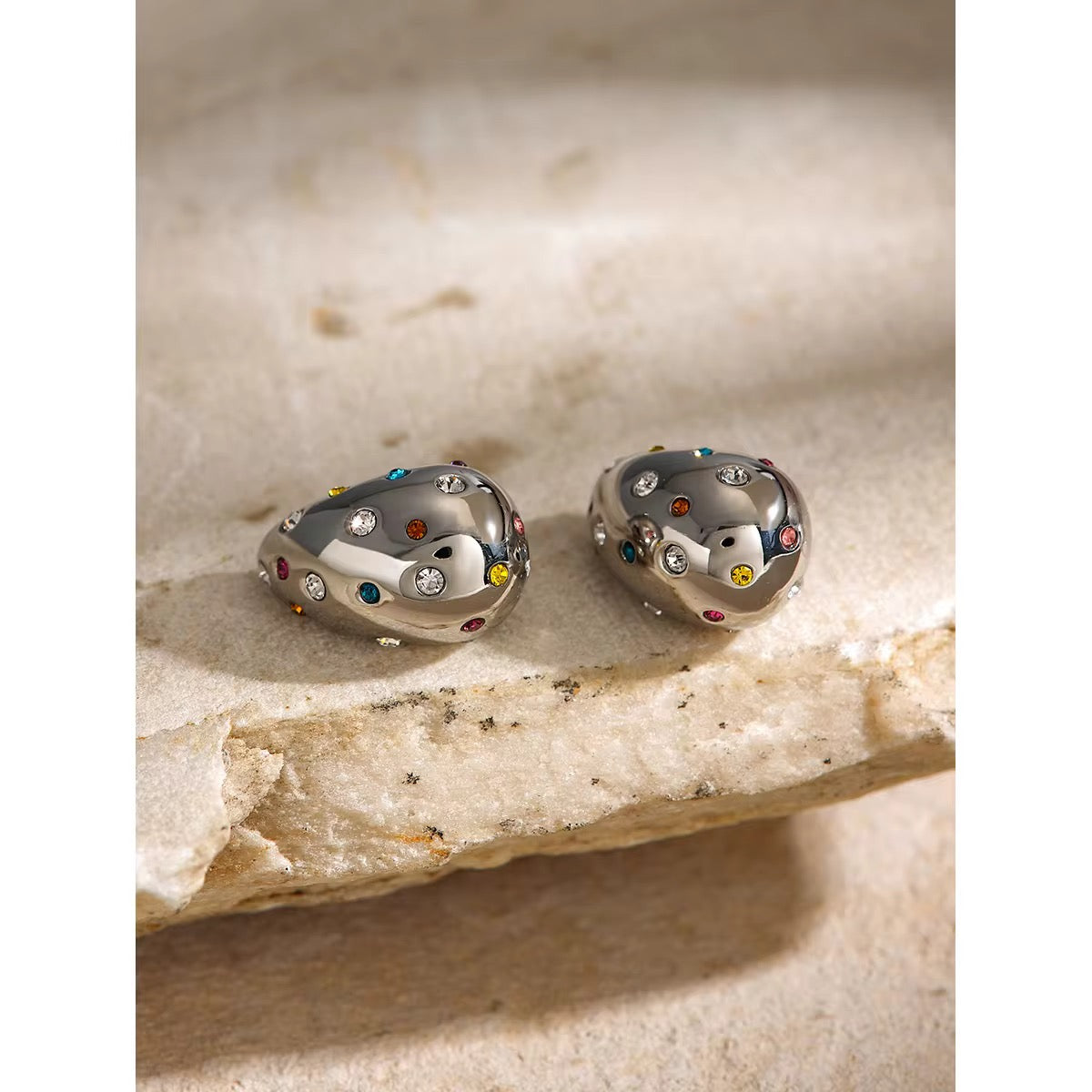 Bold Dome Statement Earrings