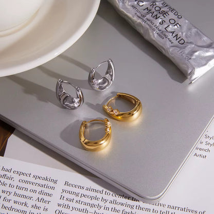 Celeste Crystal Huggie Earrings