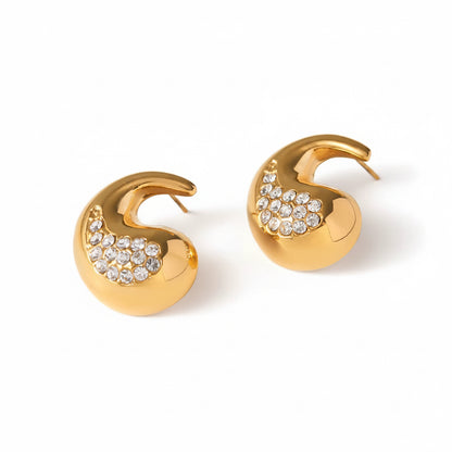 Aurielle Crystal Dome Earrings
