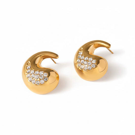 Aurielle Crystal Dome Earrings