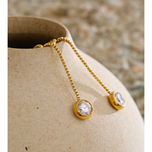 Luna Drop Crystal Earrings