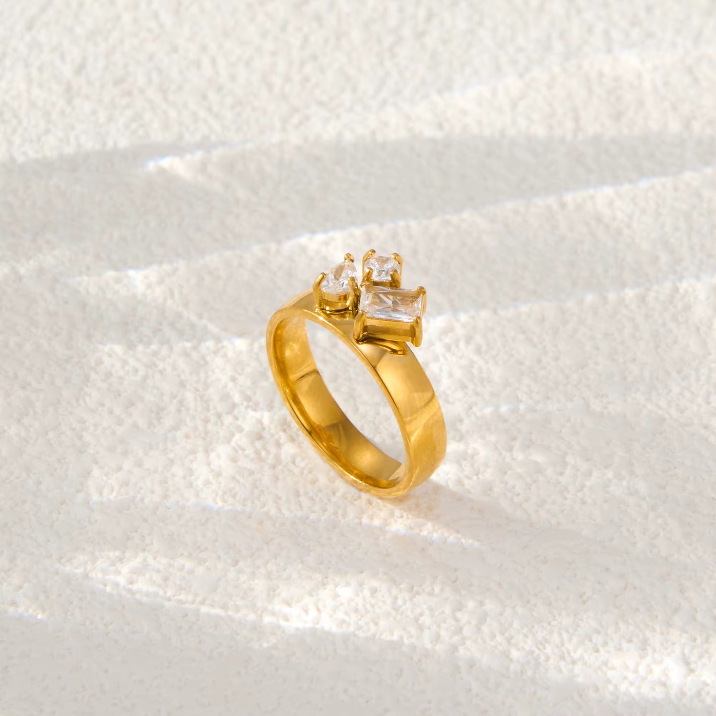 Luxe Crystal Cluster Ring