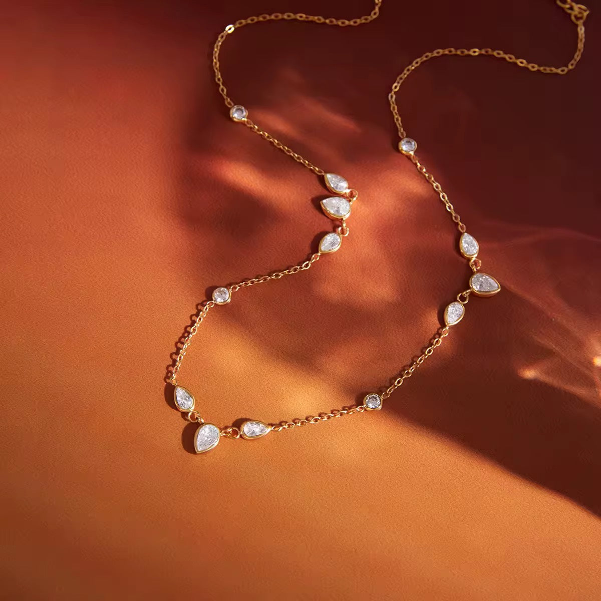 Teardrop Crystal Necklace