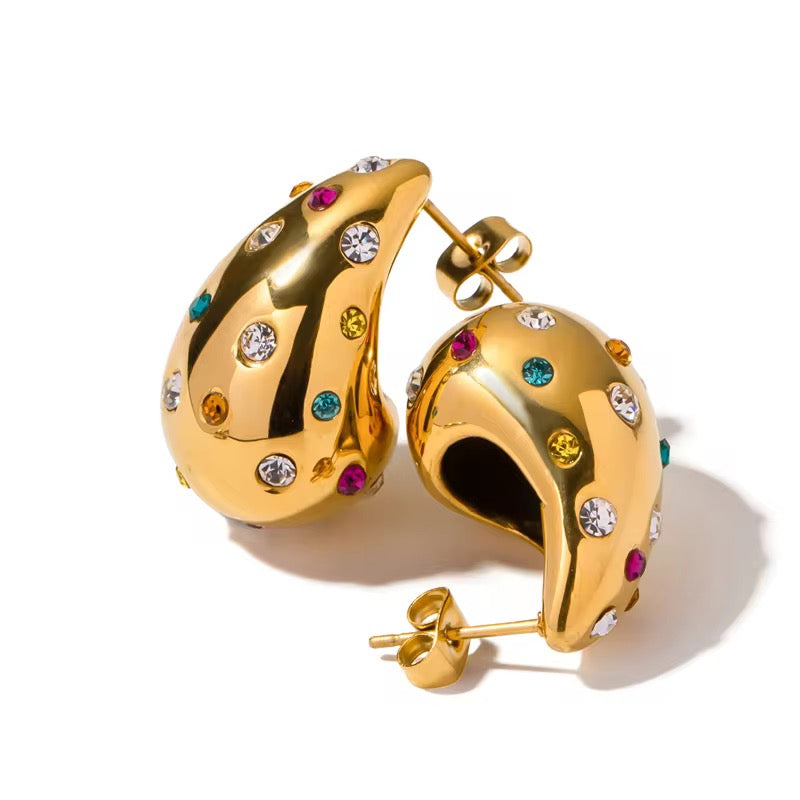 Bold Dome Statement Earrings