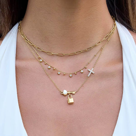 Faith & Grace Lock Necklace